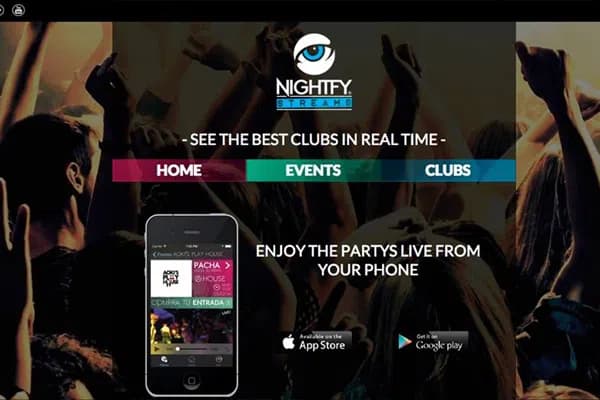 Nightfy · Aplicación