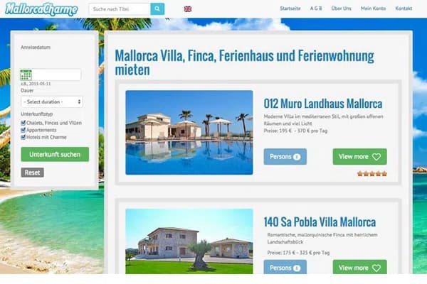 Mallorcacharme · Diseño y desarrollo web